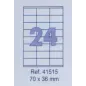 Etikete Forpus 70 x 36 mm