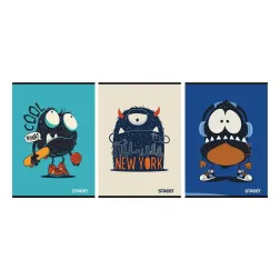 ZVEZEK STREET MONSTERS A4 5M 54L HQ.P.
