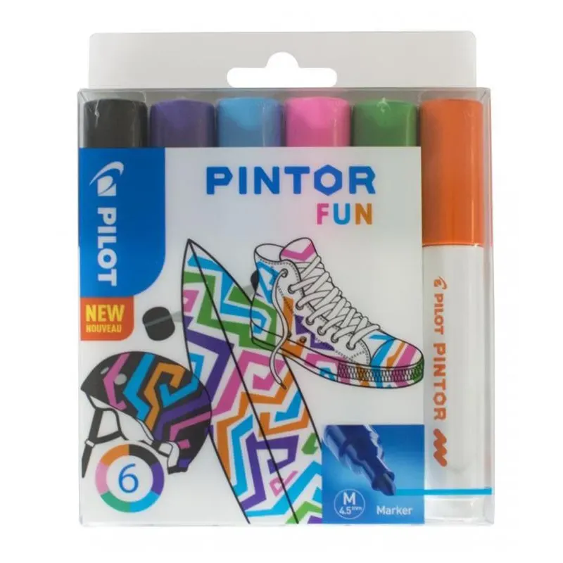 Pilot Marker Pintor Set FUN Mix MEDIUM SW-PT-M-S6-FUN