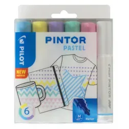 Pilot Marker Pintor Set PASTEL Mix MEDIUM SW-PT-M-S6-PASTEL