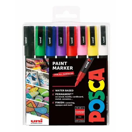Marker Uni PC-3M POSCA, set 8/1