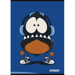 Zvezek Street Monsters A5 črte z robom