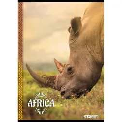 Zvezek Street Africa A4 črte