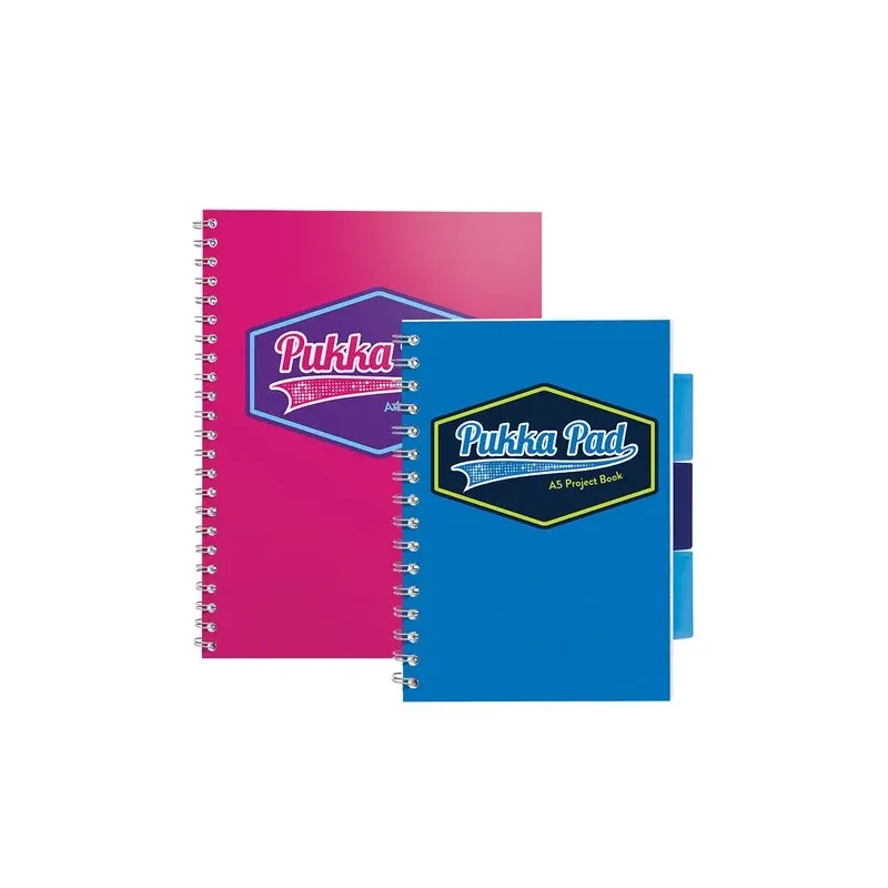 Blok Pukka Pad špirala indeks A5 80gr. PP, roza