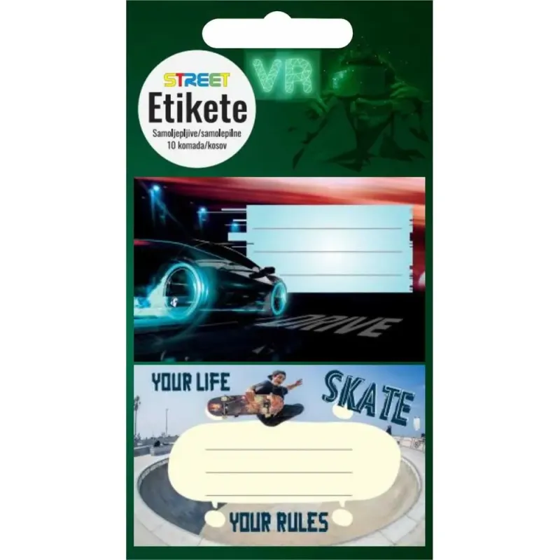 Nalepke za zvezke TEEN BOYS 10/1