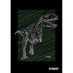 Zvezek Street young A4 črte z robom