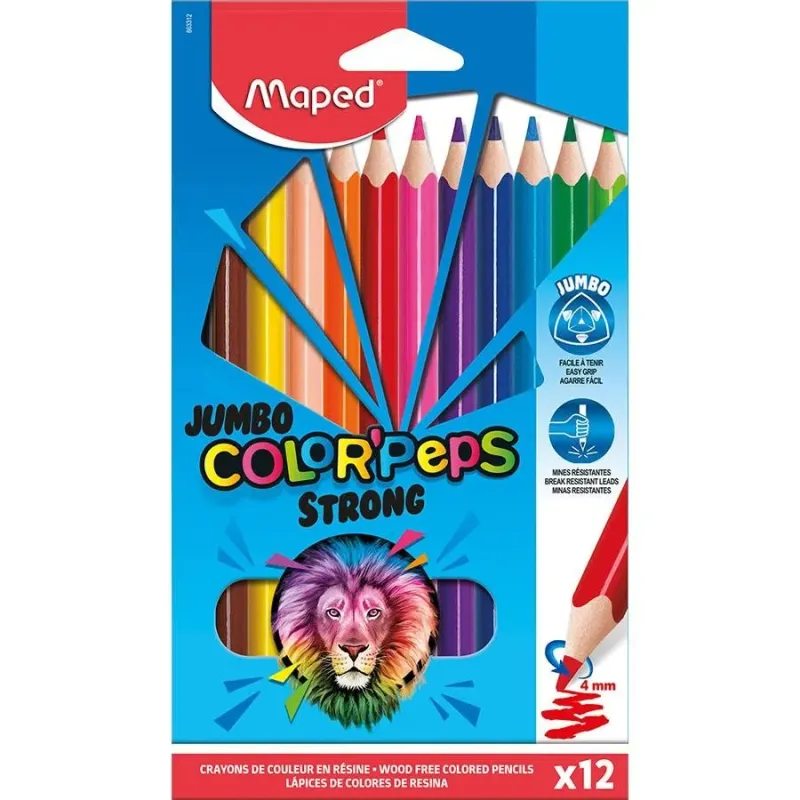 Barvice Maped Color'peps strong Jumbo 12/1