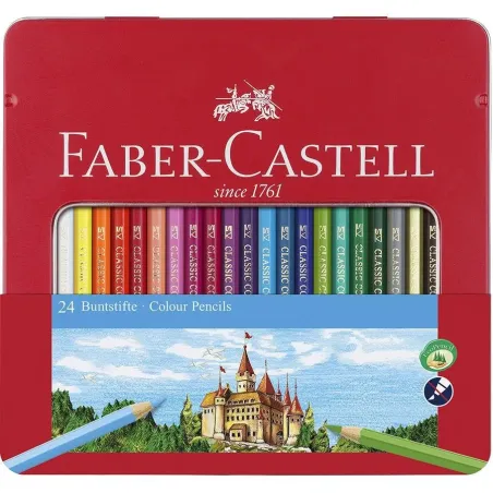 Barvice Faber-Castell Hex. 24/1 kovina