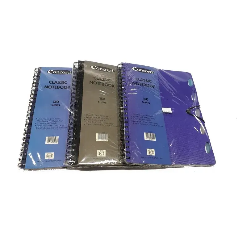 Blok indeks Concord špirala A4, 150 listov/60gr črtni, rdeč Blok indeks Concord špirala A4, 150 listov/60gr črtni, rdeč