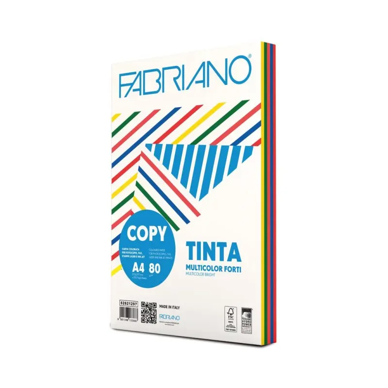 Papir Fabriano 80g, Neon mix