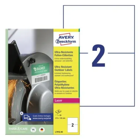Izjemno odporne etikete 210 x 148 mm 40/1