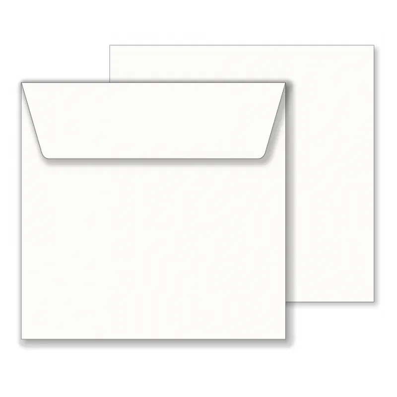 Kuverta 12,5 x 12,5 cm, bela  – 80 gr - 1/1