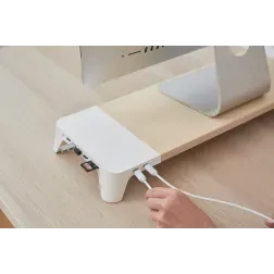 Stojalo in USB hub z hitrim brezžičnim polnjenjem za monitor Pout Eyes8