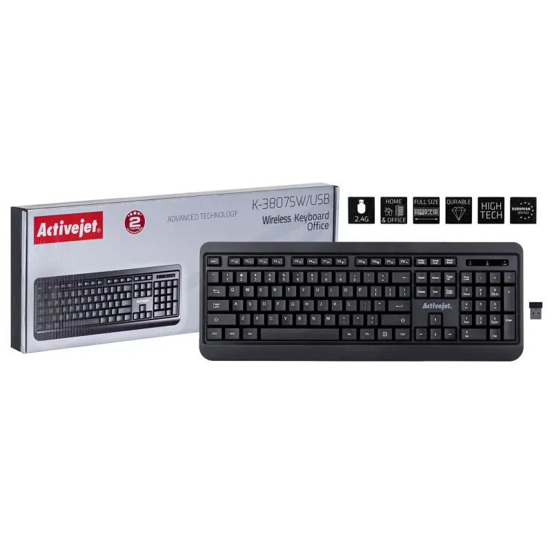 Brezžična tipkovnica Activejet K-3807SW