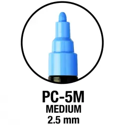 Marker Uni PC-5M POSCA, set 8/1, Pastel