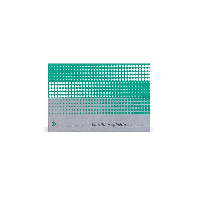 Potrdilo o vplačilu A6 (obrazec 5290)