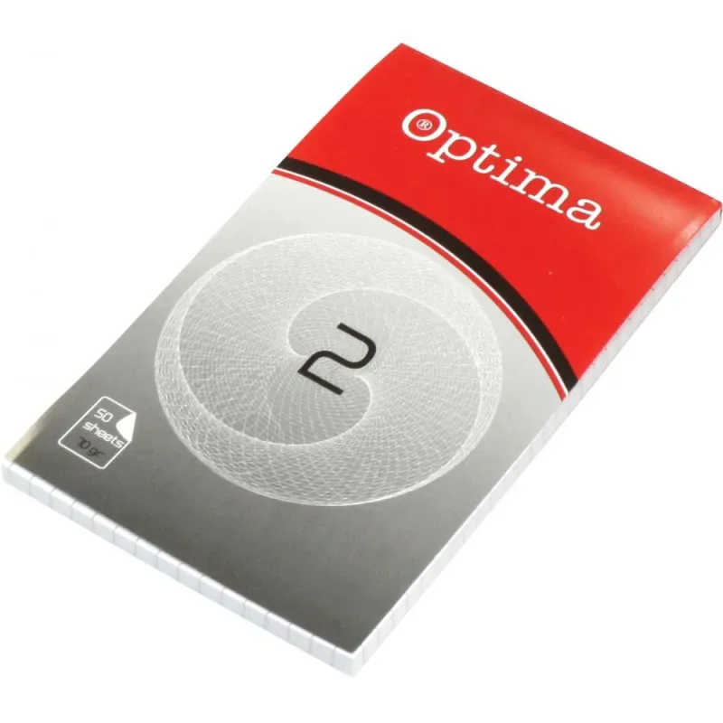 Lepljen blok Optima št. 2, mali karo