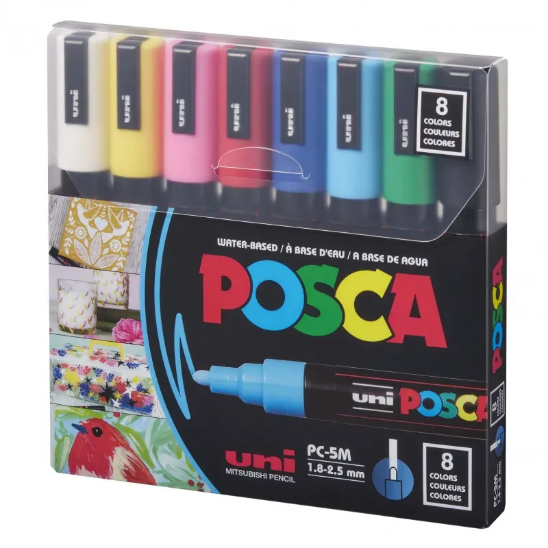 Marker Uni PC-5M POSCA, set 8/1