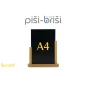 ČRNA TABLA na podstavku Securit® Elegant A4 - sv. rjav okvir