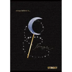 Zvezek Street Black&Gold A4, brezčrtni