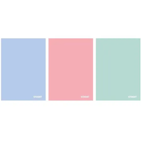 Zvezek Street Pastel PP A5 črte z robom