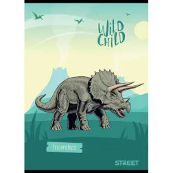 Zvezek Street Dinosaurs A4 črte z robom