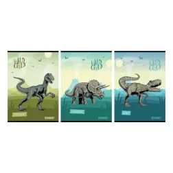 Zvezek Street Dinosaurs A4 brezčrtni