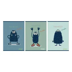 Zvezek Street Monsters A5 črte z robom