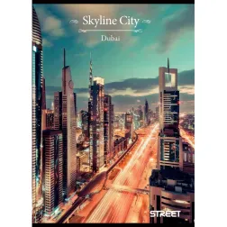 Zvezek Street Skyline A4 črte z robom