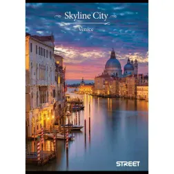 Zvezek Street Skyline A4 črte z robom