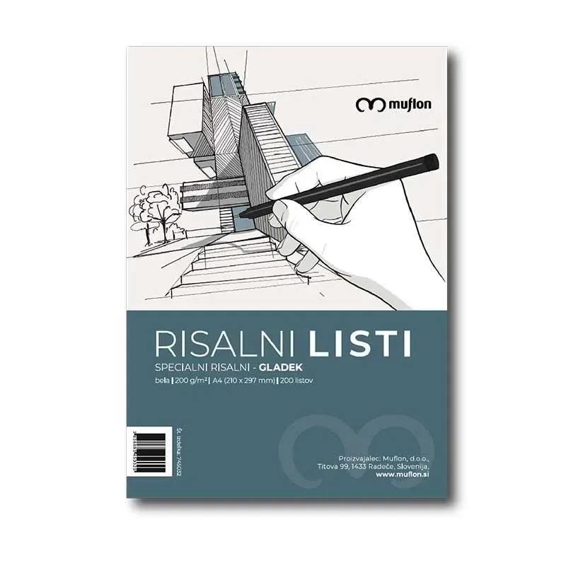 Risalni listi A4, 200/1