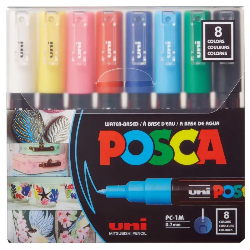 Marker Uni PC-1M POSCA, set 8/1