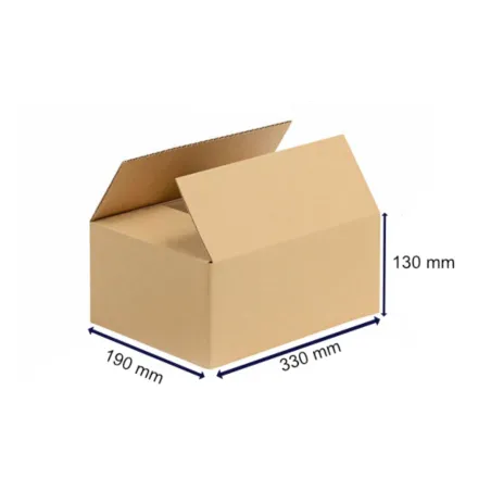 Kartonska škatla 330x190x130mm, 5 slojna