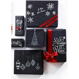 Ovojni papir črn 75cmX100m, 30g - 2kg