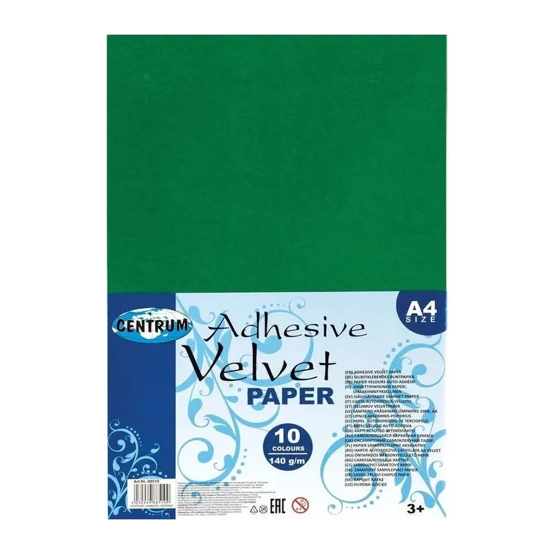 Žametni papir A4 samolepilni