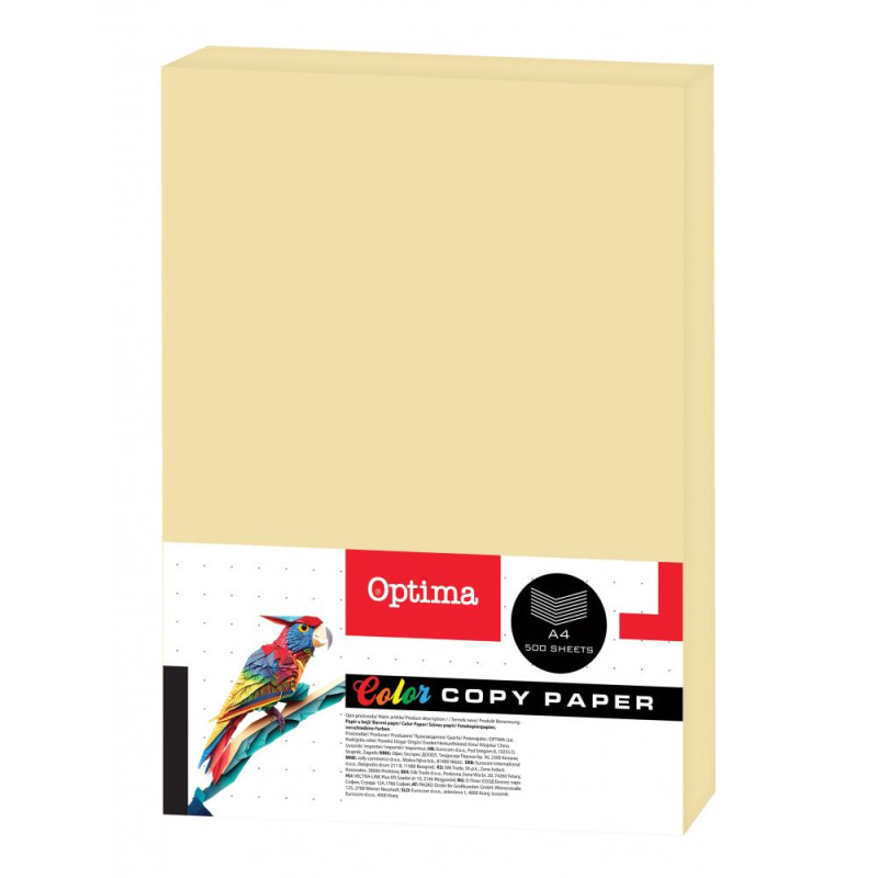 Papir fotok. Optima A4 500/1 yellow 80g