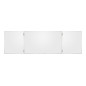 Tridelna zložljiva bela tabla z aluminijastim okvirjem 240x90 cm – Rocada