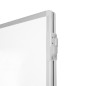 Tridelna zložljiva bela tabla z aluminijastim okvirjem 240x90 cm – Rocada