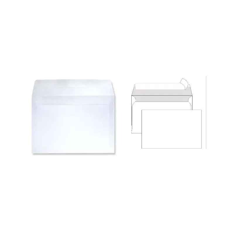 Kuverta B5 - 17,5 x 25,0 cm, bela - 90 gr