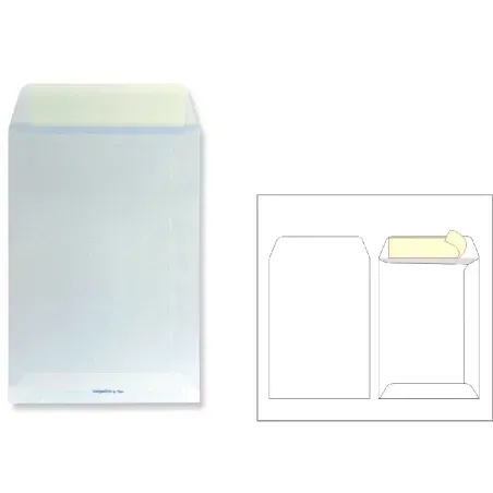 Kuverta vrečka C4 – 23 x 33 cm, BO, bela, 100 g - 1/1