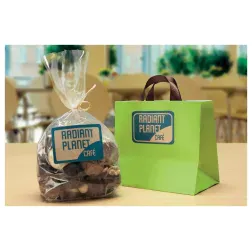 Etikete naravno rjave, pravokotne L7110-20 