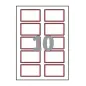 Samolepilne priponke za imena, 80 x 50 mm, L4786-20