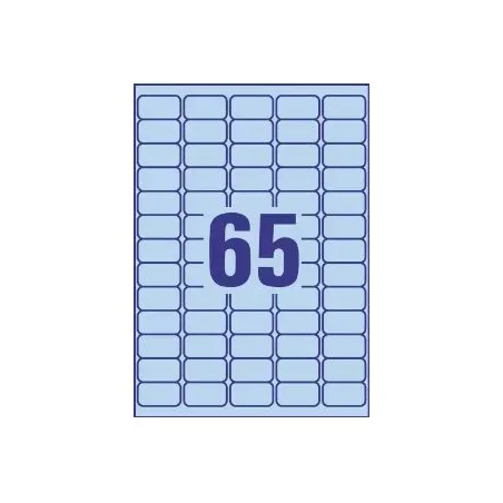 Odstranljive modre etikete 38,1 x 21,2 mm 