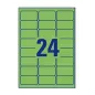 Odstranljive zelene etikete 63,5 x 33,9 mm