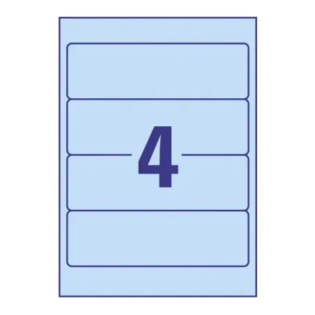 Etikete za široke registratorje 192 x 61 mm 1/20