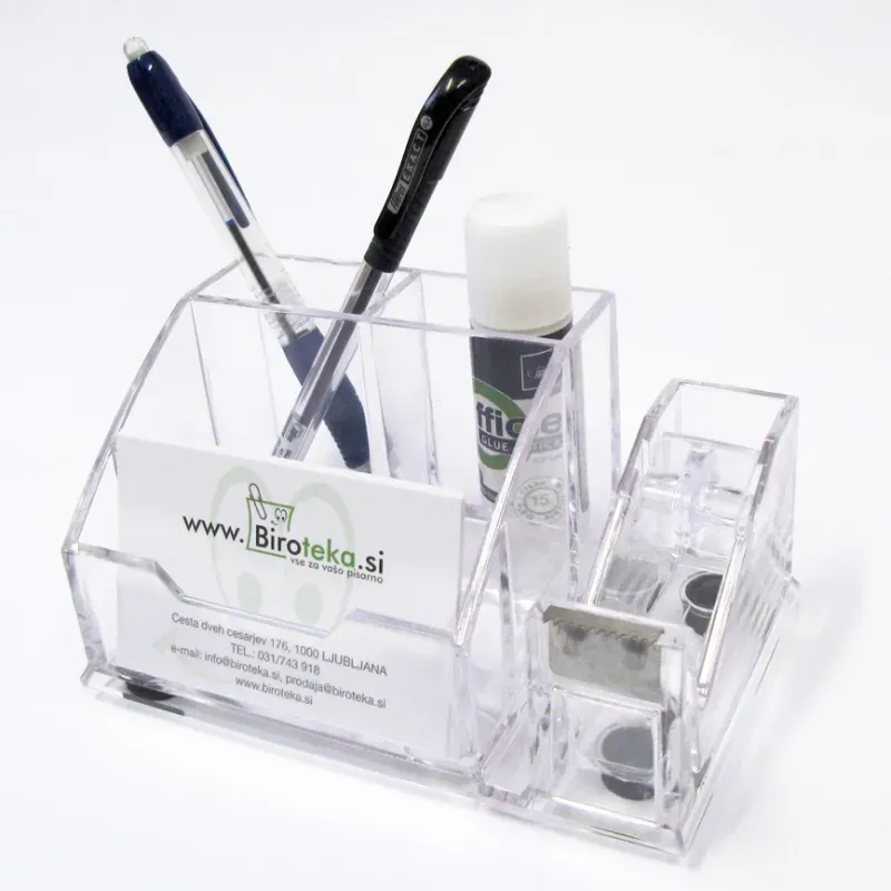 Namizni organizator, večnamenski z dodanim stojalcem za selotejp 